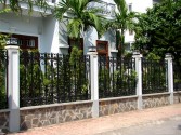 Aluminum fence for villa