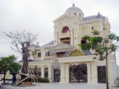 Beautiful villas gate at Northern Vietnam